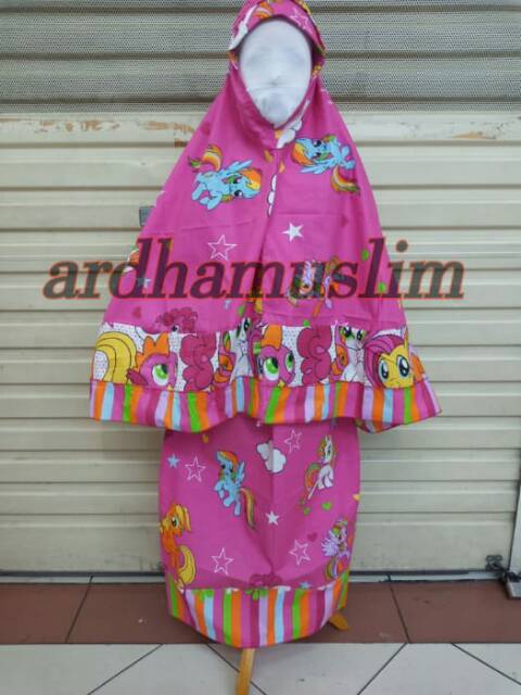 Mukena anak Little pony sajadah satu set