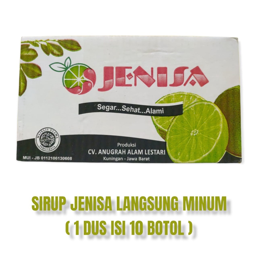 

jus/sirup buah jeruk lemon asli langsung minum Jenisa 1 dus isi 10 botol @100ml