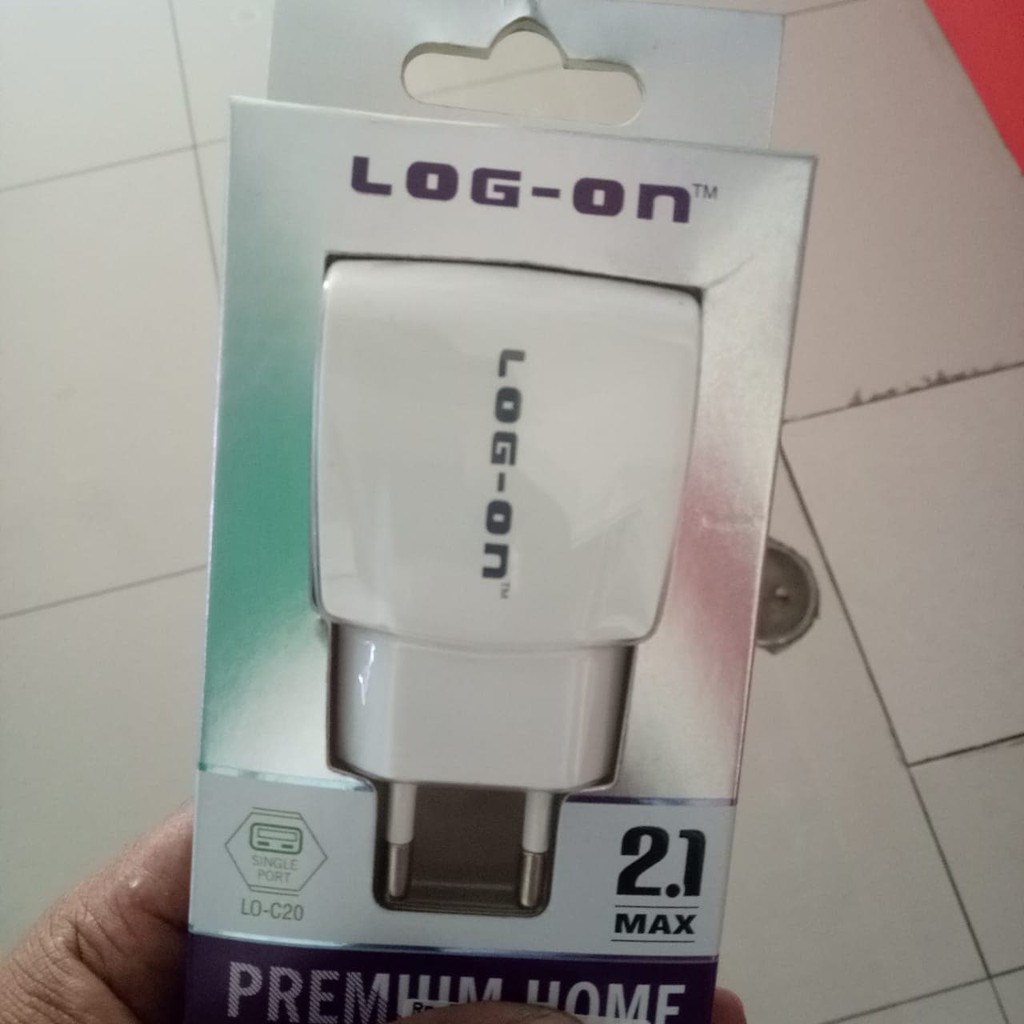 charger log on 2.1a kepala batok log on 2A