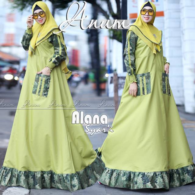 READY GAMIS KATUN SET ALANA syari by Anum