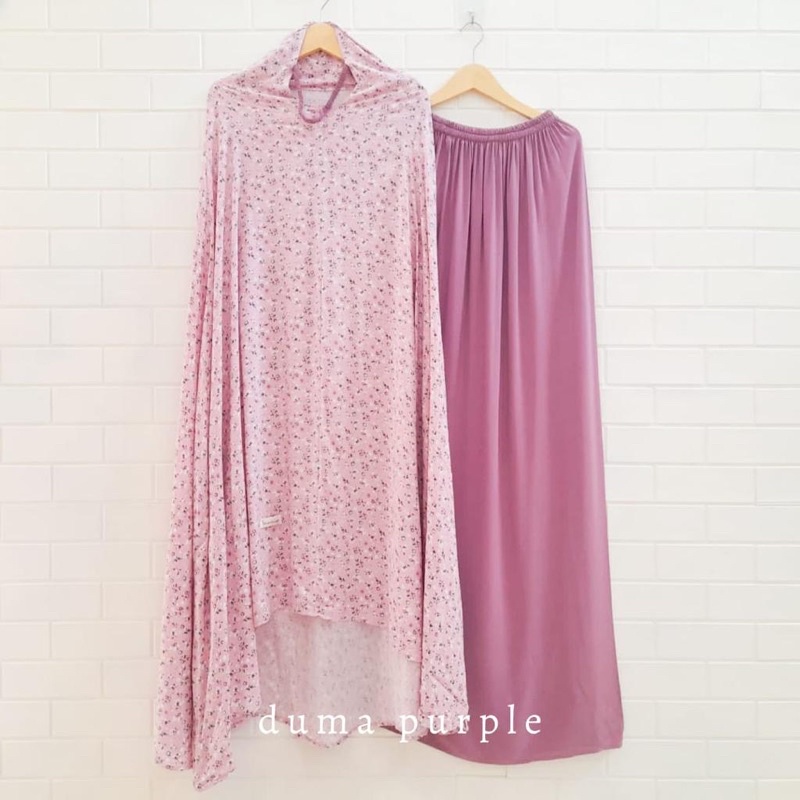 Mukena sunrise Duma purple | Mukena dewasa | Mukena jumbo | Mukena Rayon