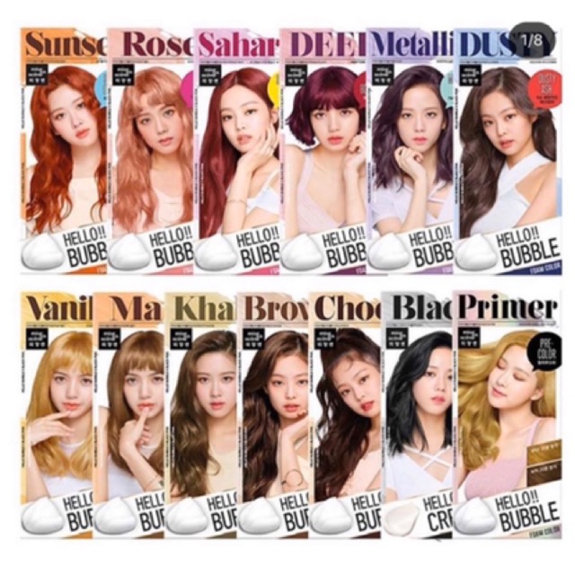 PROMO Hello bubble hair coloring ORI KOREA