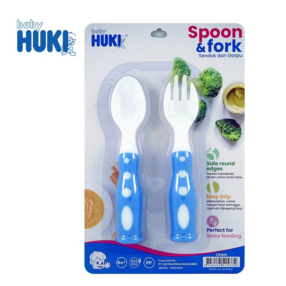 Huki Spoon And Fork Set - Sendok &amp; Garpu Peralatan Makan