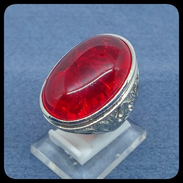 CINCIN BATU AKIK MERAH SIAM PECAH SERIBU BIG SIZE, MERAH MEMPESONA PALING MURAH !!!