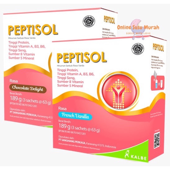 PEPTISOL Vanila Cokelat - Nutrisi tinggi protein rendah residu