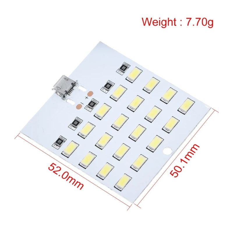 Lampu led micro usb 20 mata led lampu darurat/camping