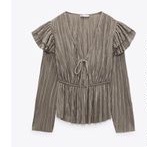 ZARA ORIGINAL 100% READY Blouse Brokat Rajut Dress Denim Jeans Polos Biru Hitam Putih Coklat