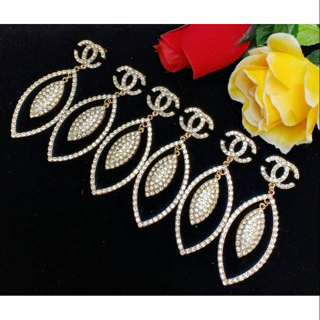 ISI 6 PCS BROOCH DAGU SWAROSKY CHANEL