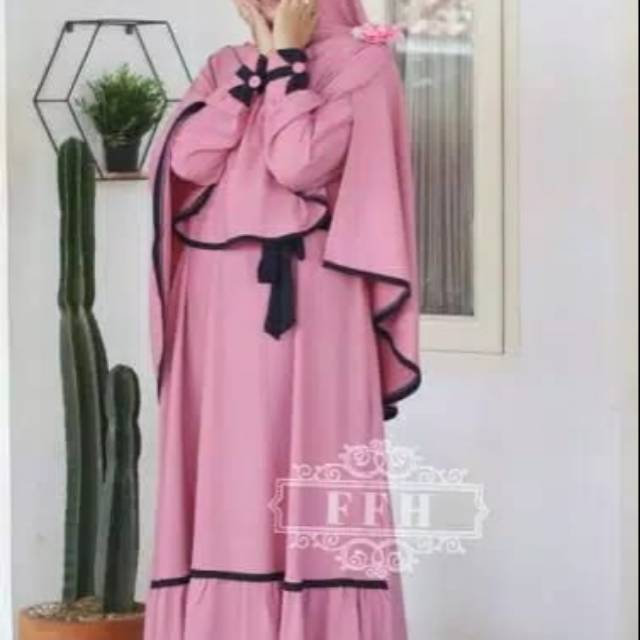 MAHARANI GAMIS  SET SYARI WANITA