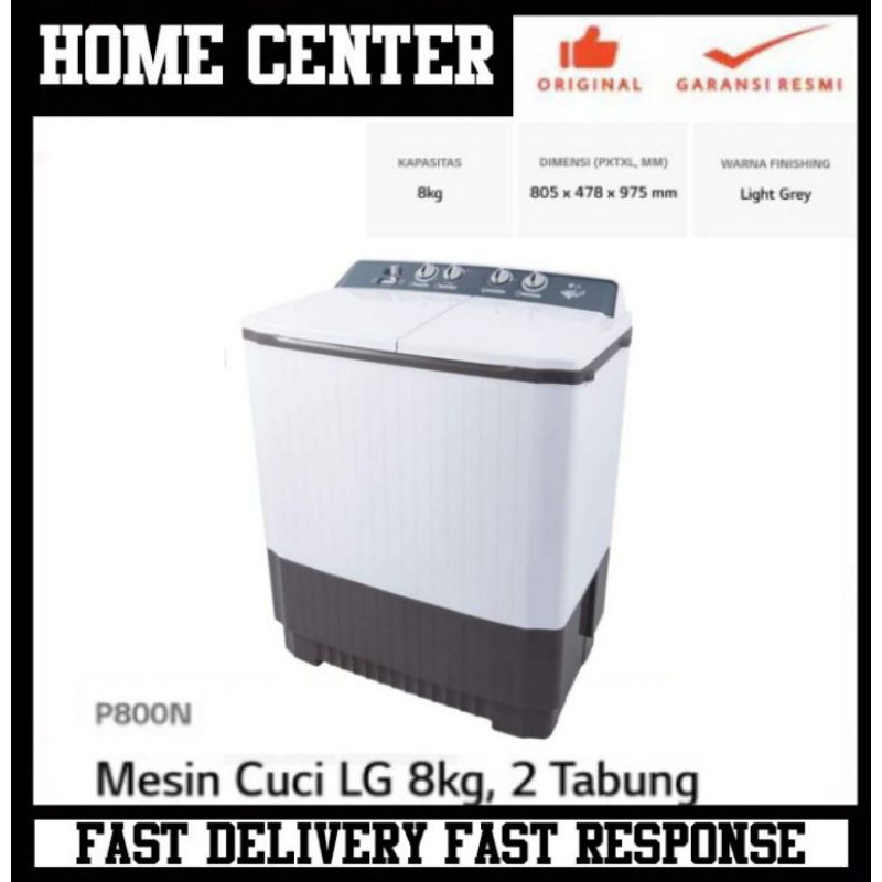 LG TWIN TUB P800N LG MESIN CUCI 8KG MESIN CUCI 2 TABUNG LG 8KG