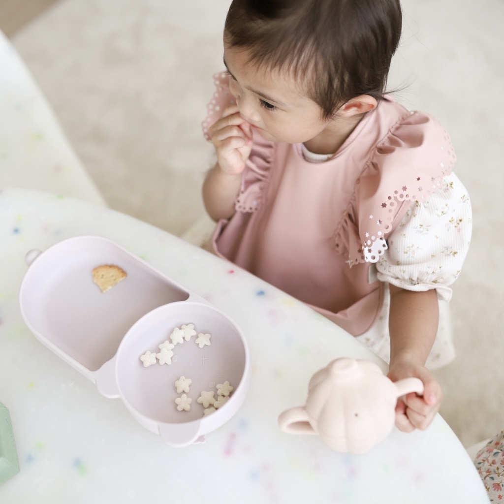 Mellow Kuma Silicone Plate -  Plate Suction Divided Piring Peralatan Makan Anak Bayi Silikon Baby With Suction