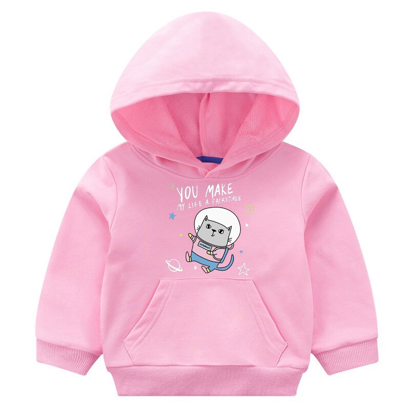Sweater Anak Hoodie Anak Jaket Anak Motif Kucing Luar Angkasa You Make Fairy Tale Usia 1-6thn-6