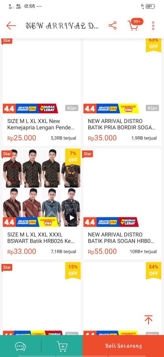 Batik Kalongan | Couple Batik Hem Dan Blouse Seragam Kantor Best Seller Terlaris