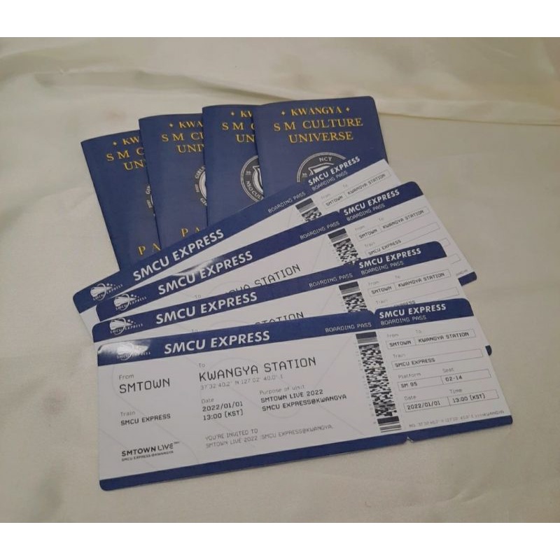 [READY] REPLIKA TICKET PASSPORT SMCU SMTOWN EXPRESS KWANGYA
