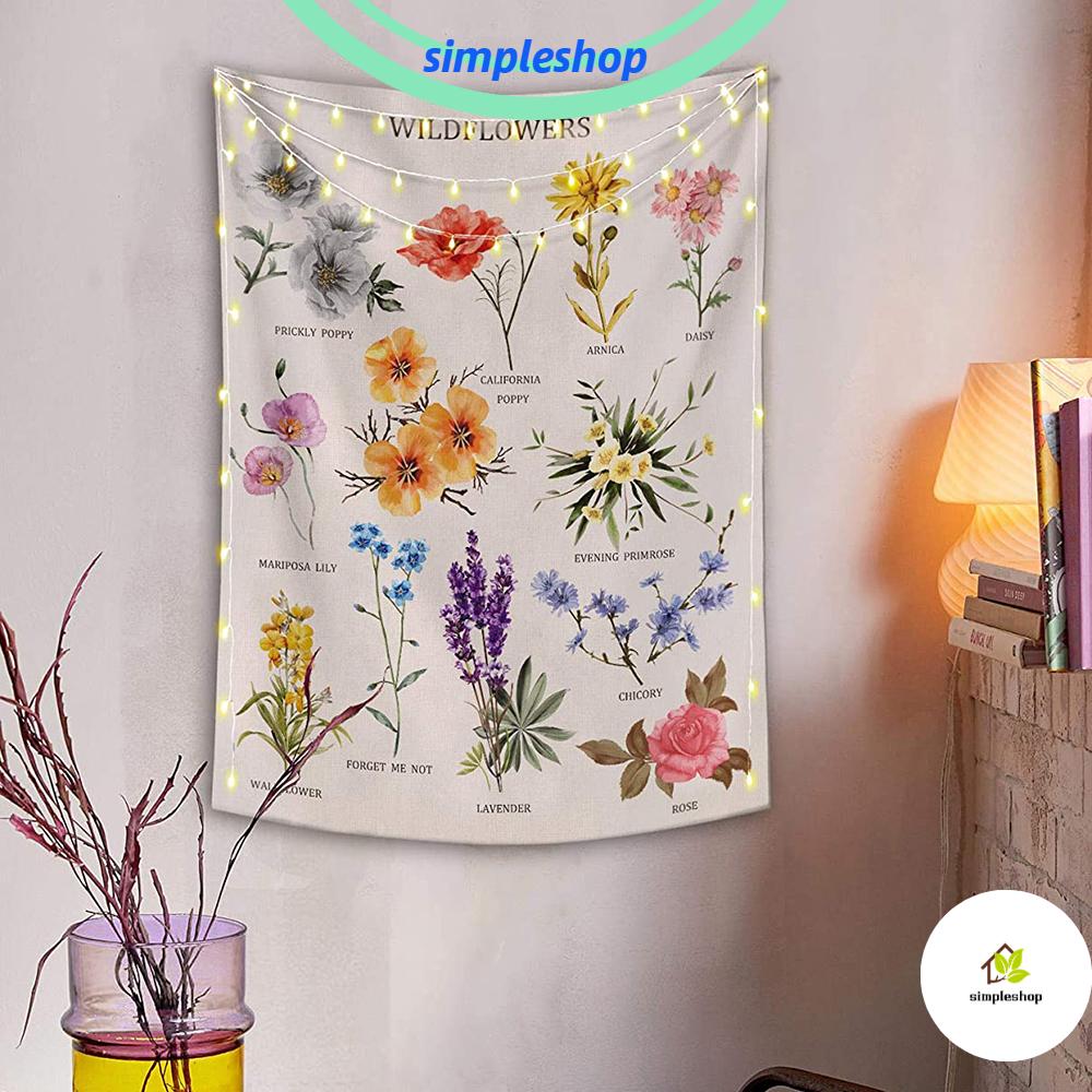 Permadani Gantung Dinding Motif Print Bunga Warna Warni Gaya Bohemian Hippie Untuk Dekorasi Kamar Tidur Shopee Indonesia