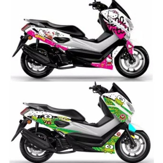STIKER NMAX 155 hello kitty STRIPING NMAX stiker motor nmax TERBARU semi DECAL NMAX 2019 keropy