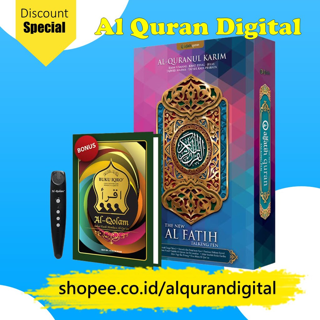 STOK TERBATAS Alquran Digital Lengkap BONUS IQRO DIGITAL 1-6
