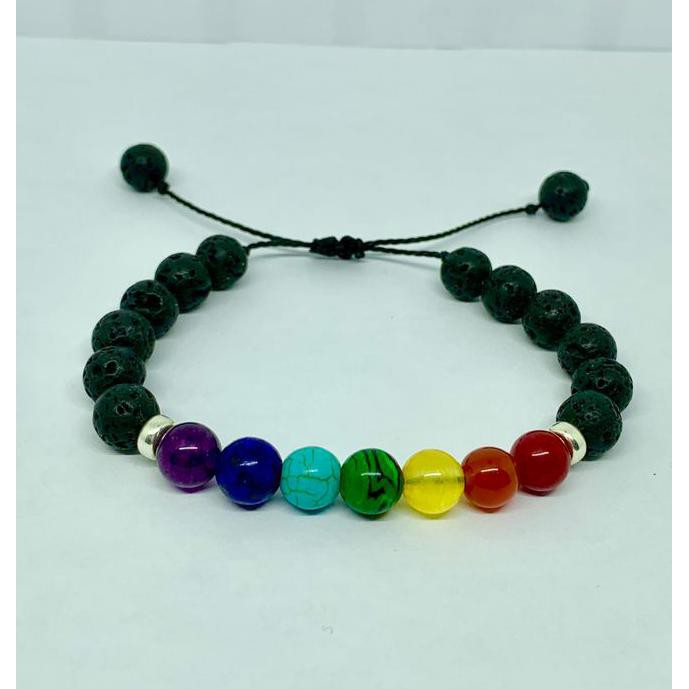 5Zpr Gelang Yoga, Gelang Tujuh Chakra, Gelang 7 Chakra, Essential Oil Aitr