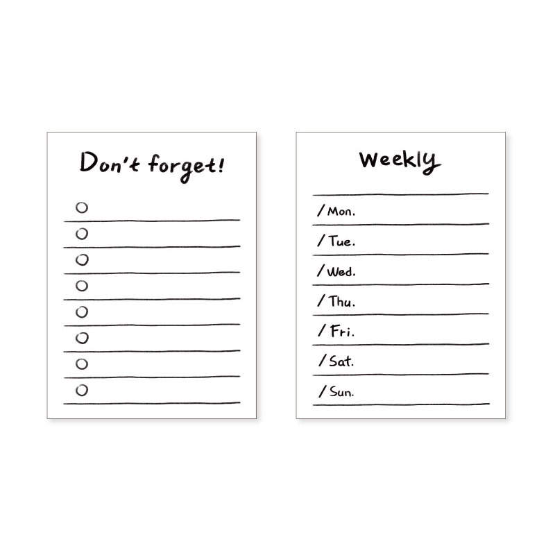 Twilight Day Basic White Memopad-4