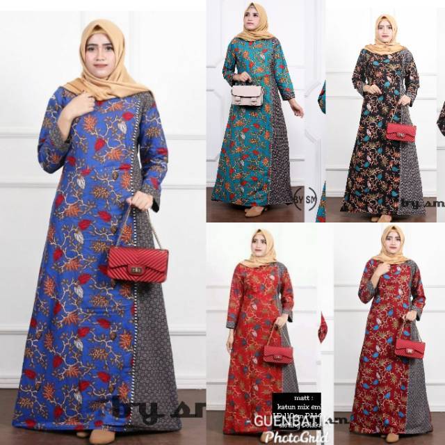 Dress kombinasi || dress batik || drees katun jarik