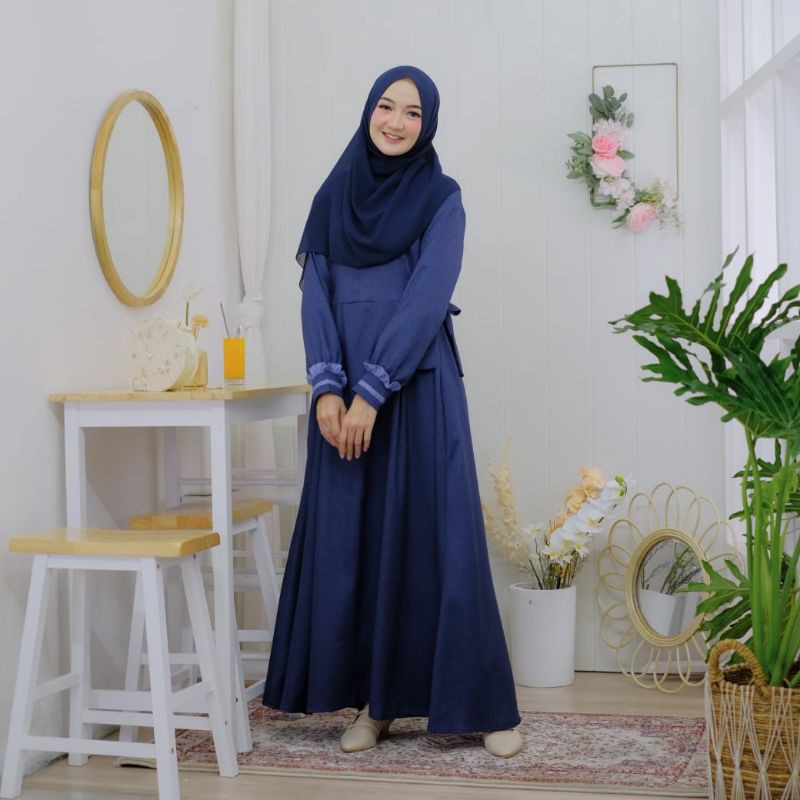gamis mahnoor by afsheen L biru