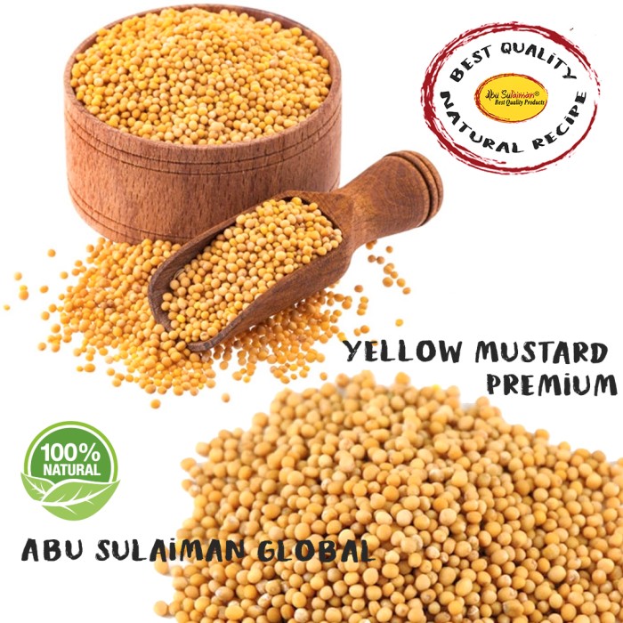 

Yellow Mustard 100 gr / Yellow Mustard Seeds Premium 100 gr Halal / Biji Mustard Kuning 100 gr