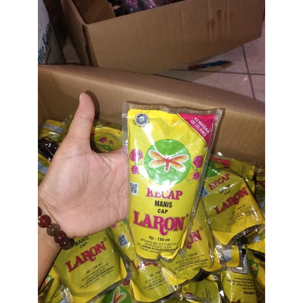 Kecap Manis Kedelai Cap Laron Asli Tuban 150 ML 150Ml kental Manis