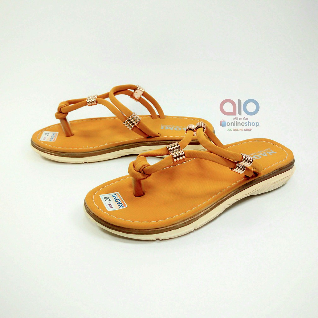 Sandal Jepit Anak Wedges 26 - 30 Cewek Flat 2 Cm Perempuan Casual Fashion