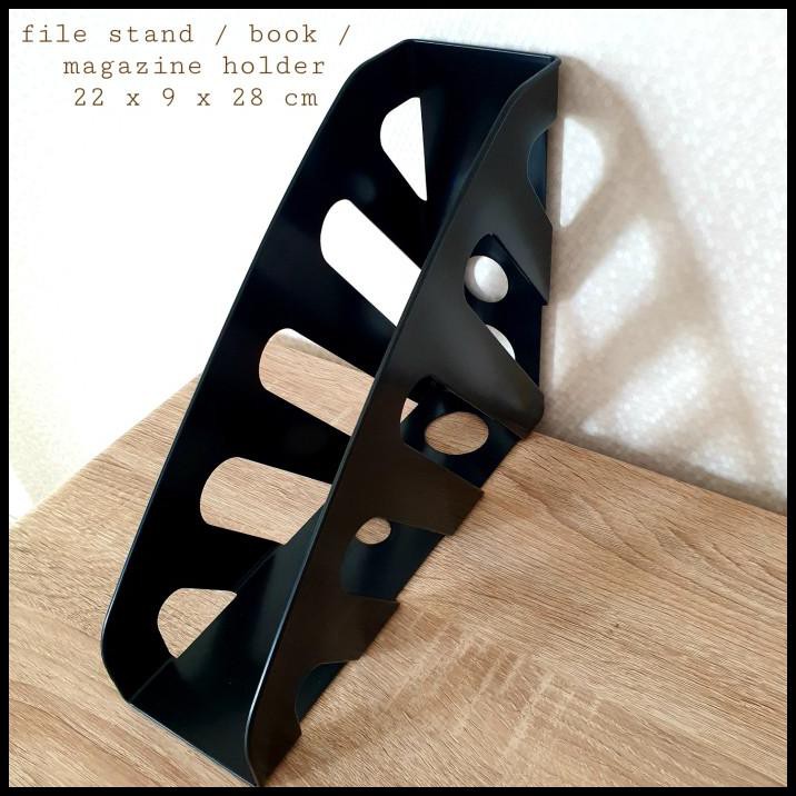 

File Stand / Magazine / Book Holder (Black)