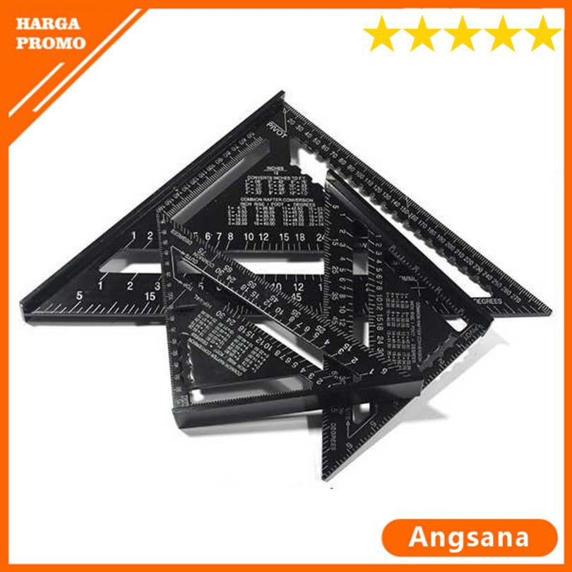 

Terlaris Penggaris Siku Mistar Segitiga Triangle Ruler Aluminium 7 inch Keren