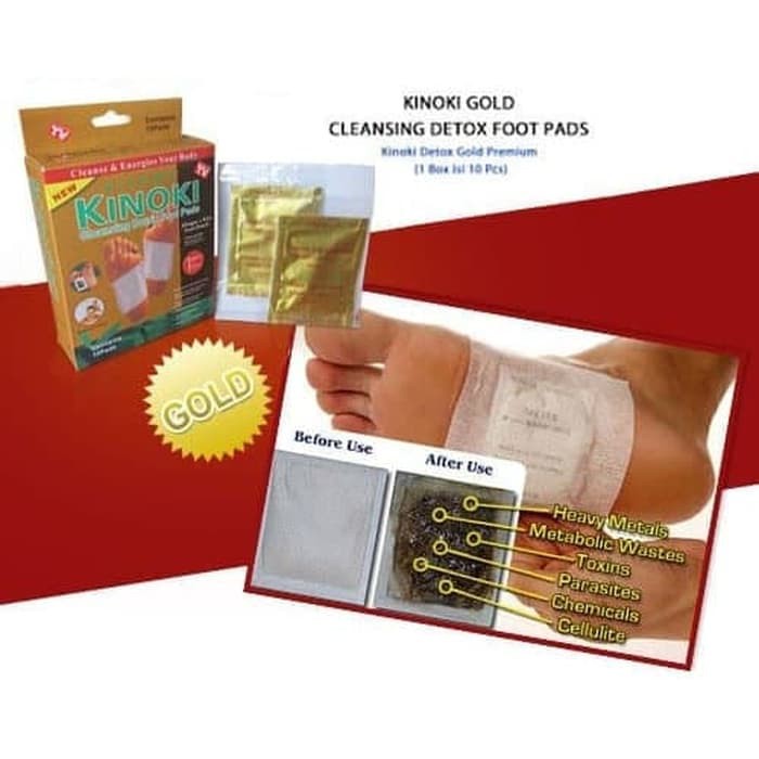 1 pcs KINOKI GOLD detox foot pads / Koyo kaki penyerap racun dalam tubuh