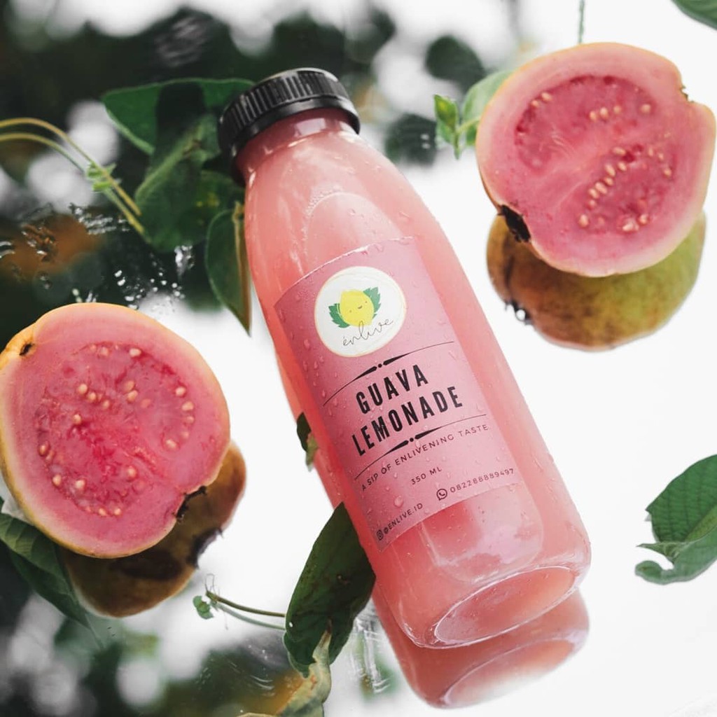 

Lemonade (Guava/Jambu) Segar dan Asli Freshly Made Bahan Alami Tanpa Pengawet