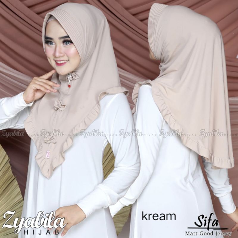 jilbab hijab kerudung bahan Jersey super bran original zyabila hijab BISA COD