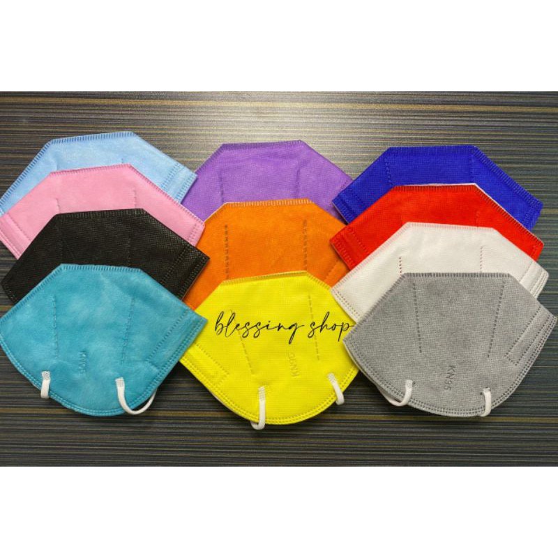 Masker WARNA-WARNI KN95 HITAM High Quality Masker KN 95 5PLY