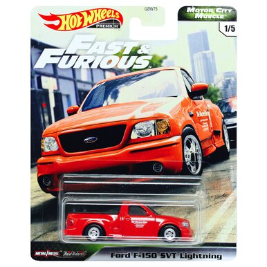 Hot Wheels Ford F-150 SVT Lightning Merah F150 F 150 Fast and Furious FNF F&amp;F Motor City Muscle W Premium Hotwheels