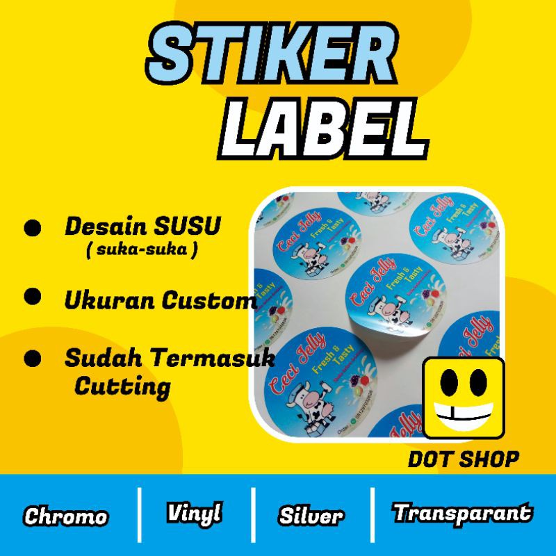 Jual Stiker Label | Stiker Cutting | Bikin Stiker Logo | Bahan Custom ...