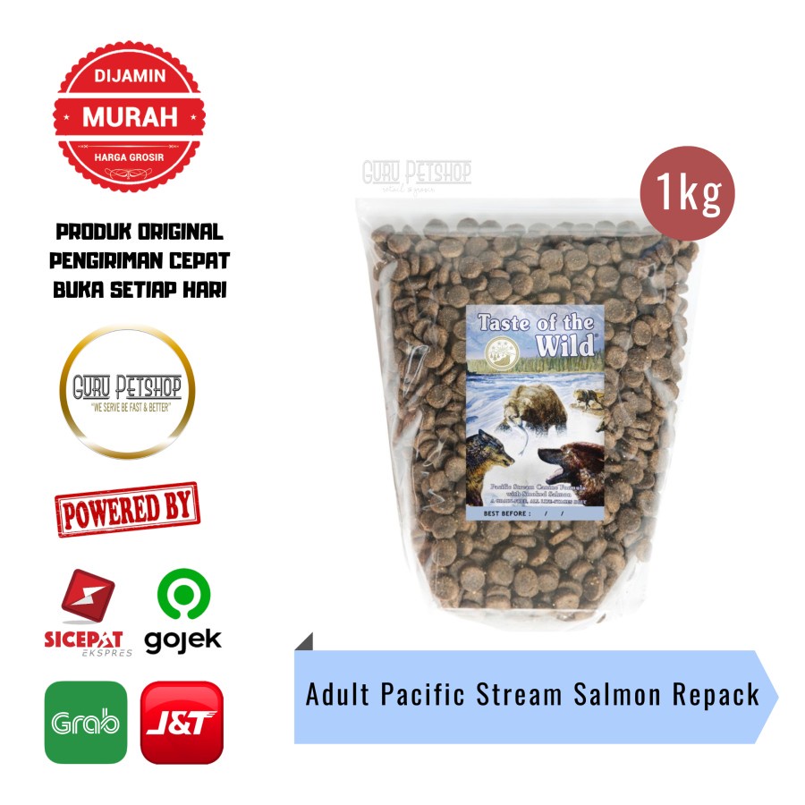 Taste Of The Wild Pacific Stream Adult 1kg TOTW Salmon 1kg