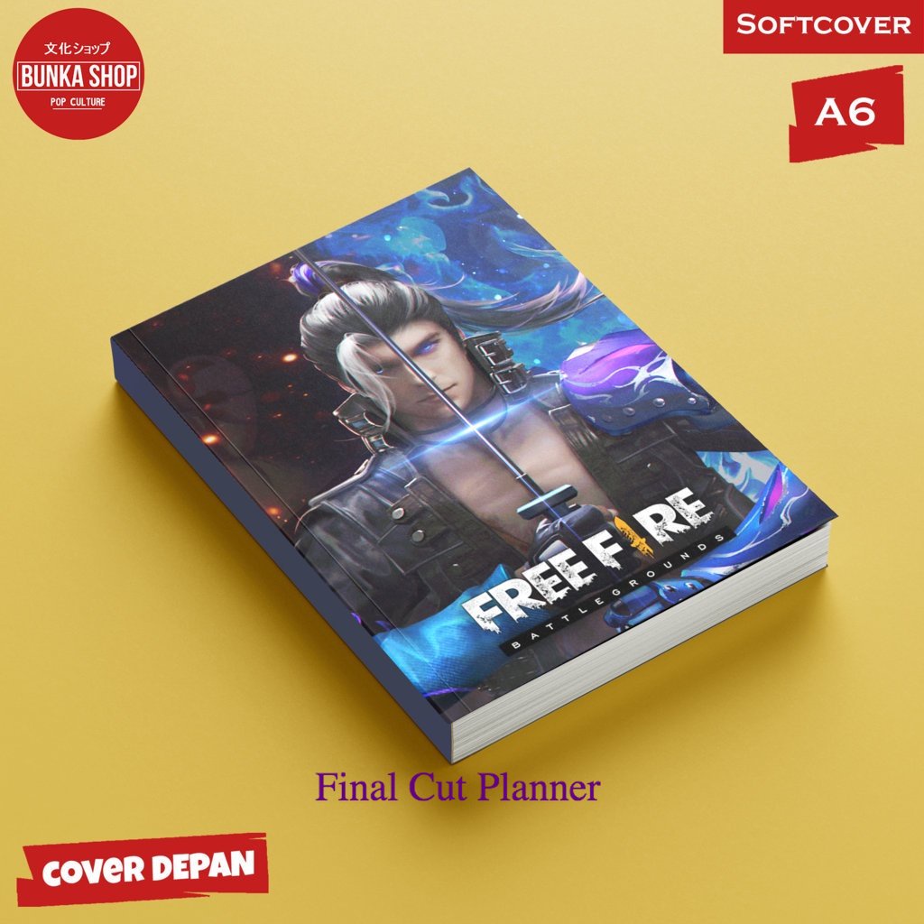 

Buku tulis polos/bergaris Free Fire Hayato Softcover A6 Buku Tulis Catatan Notes Agenda Planner Jurnal