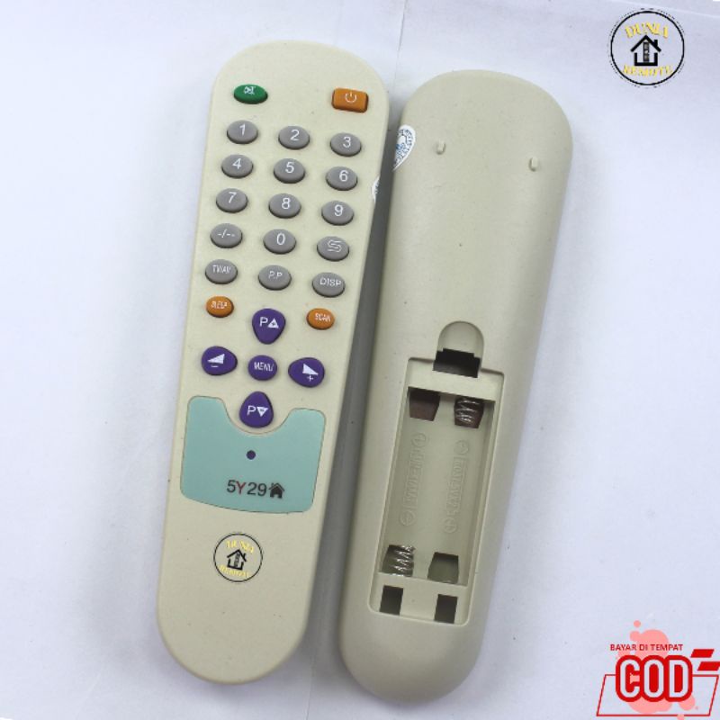 Remot REMOTE TV TABUNG CHINA pengganti remot 5y29 tanpa setting