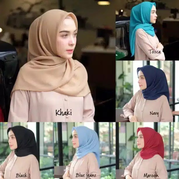 (1kg=20pcs) BELLA SQUARE HIJAB JILBAB KHIMAR KERUDUNG BERGO SEGIEMPAT