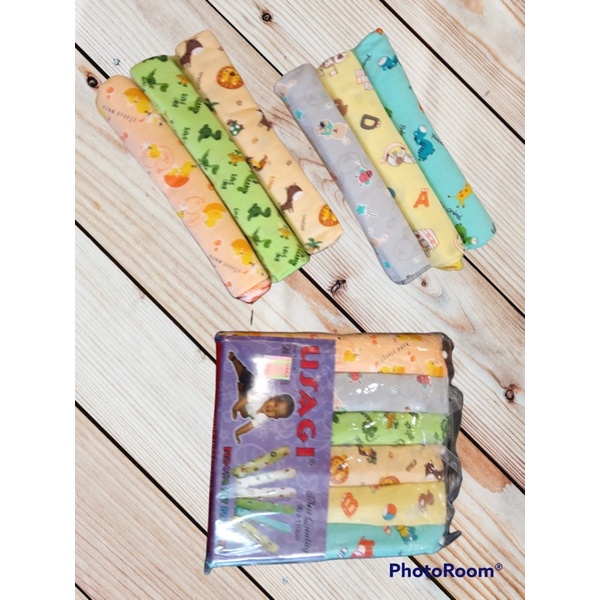 Bedong Bayi Usagi print 6 pcs
