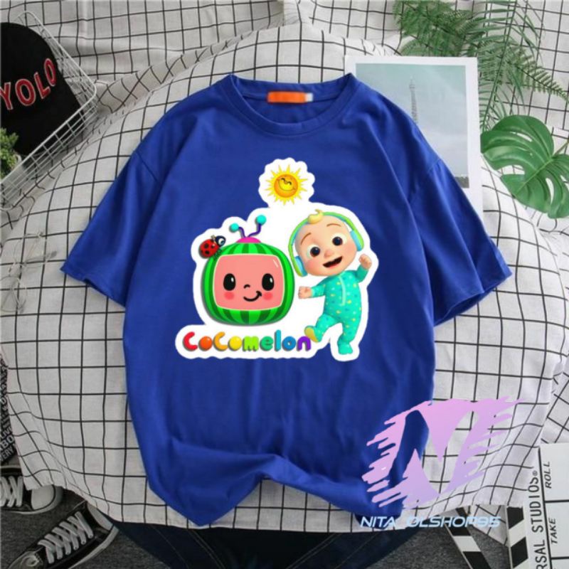 kaos anak baby cocomelon baju kartun