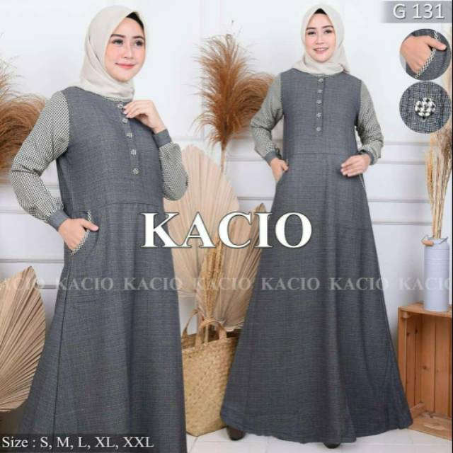 Gamis Motif Kotak by Kacio