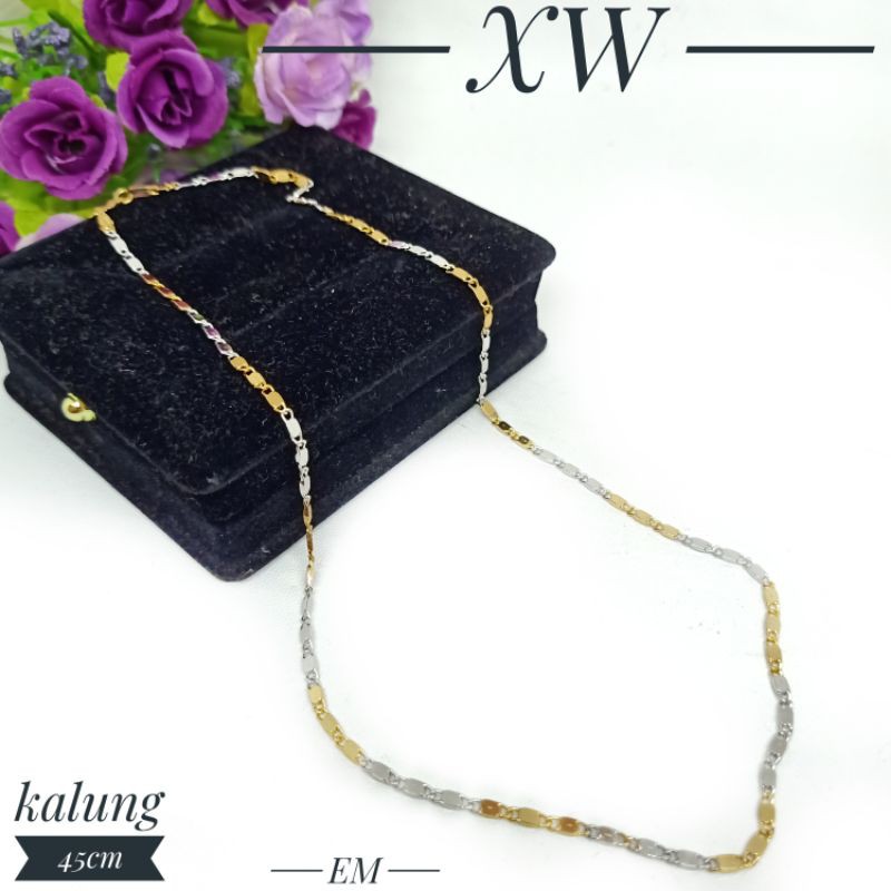 Kalung warna mix 45cm