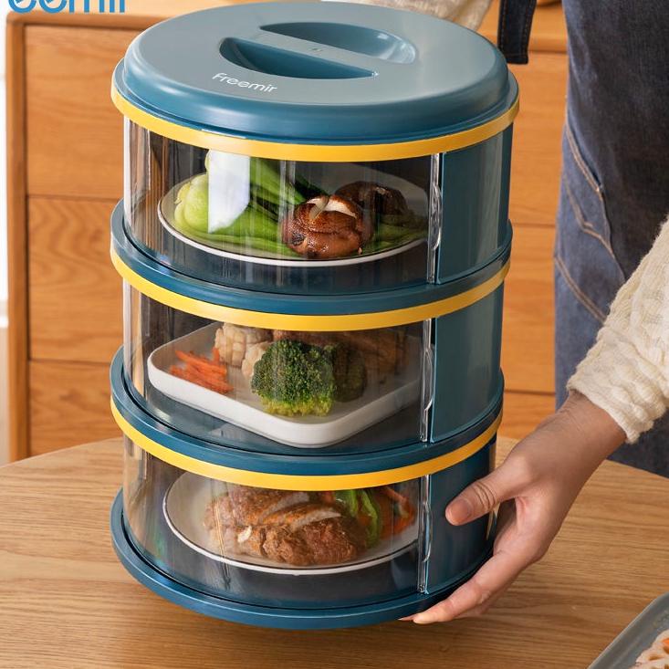 [YCY] [HOT DEAL] freemir 3/5/6 Susun Tudung Saji Modern Bertingkat Penutup Piring / Penutup Piring R