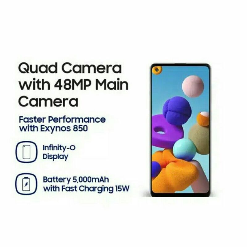 SAMSUNG A21S 3/32GB  SAMSUNG GALAXY A1S 4/64GB GARANSI RESMI SEIN