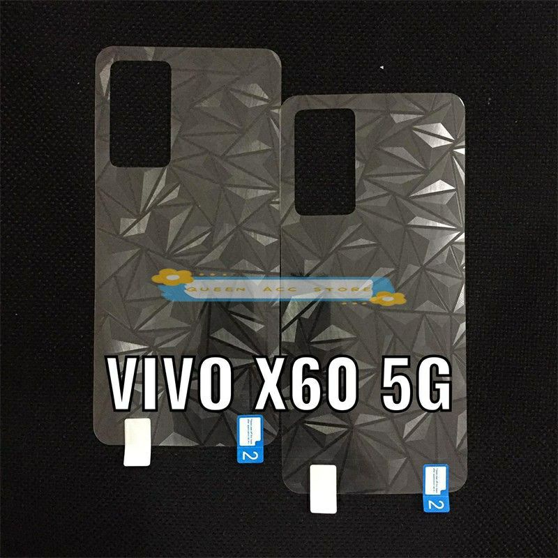 Vivo X50 X50pro X60 X60pro Skin Diamond Screen Guard Motif Diamond Anti Gores Belakang