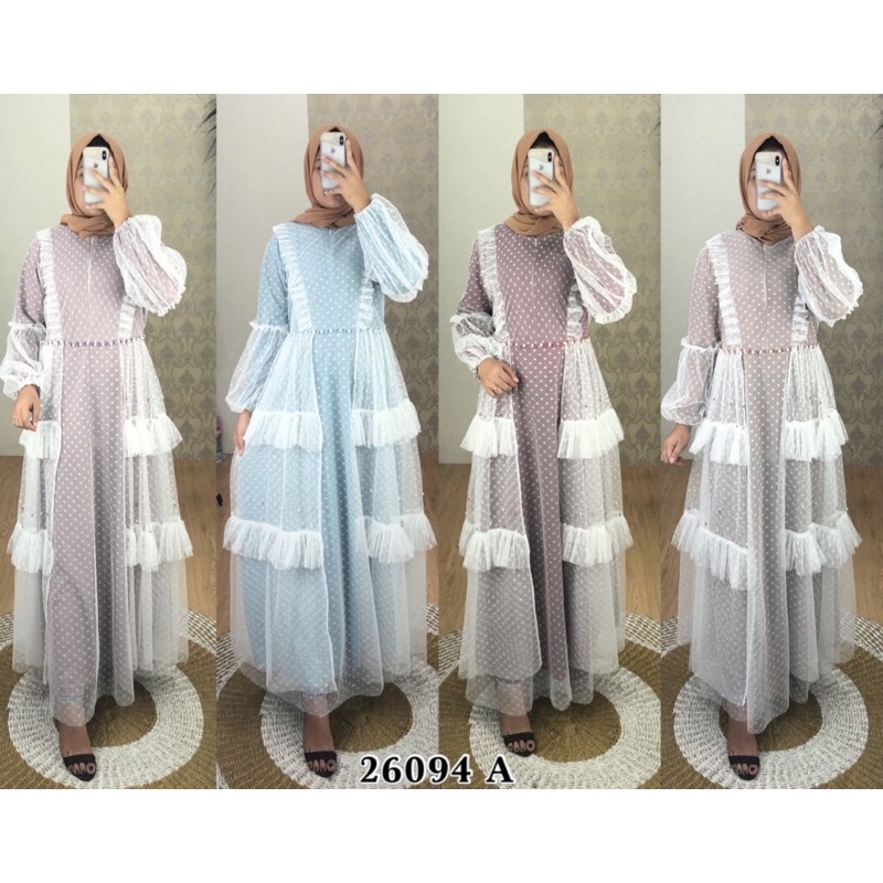 Gamis tile mutiara