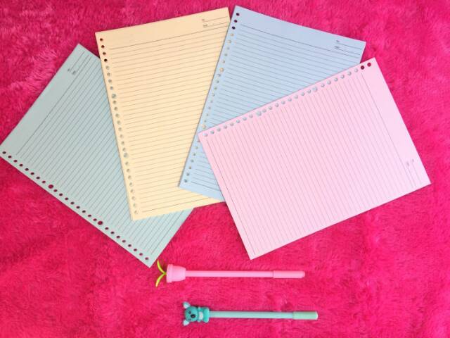 

COLOR LOOSE LEAF ISI BINDER BERWARNA