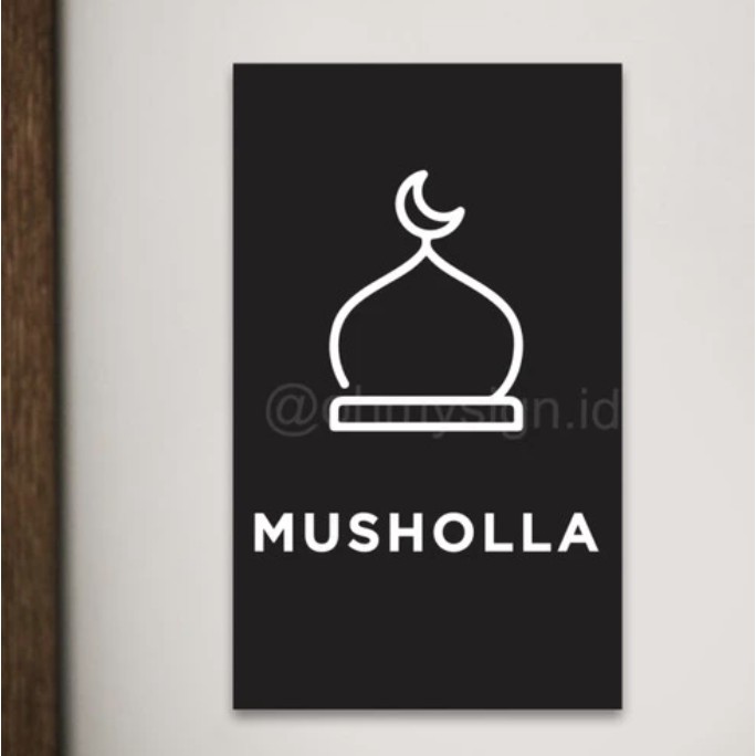 SIGN AKRILIK MUSHOLLA | ACRYLIC SIGNAGE PRINTED | MUSHOLLA